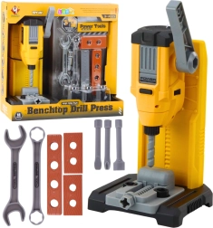 Gyermek asztali barkácskészlet fúrógéppel és szerszámokkal, 18 darab