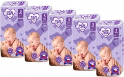 New Love Premium Comfort eldobható babapelenka 3 Midi 4–9 kg, megapack 5×48 db
