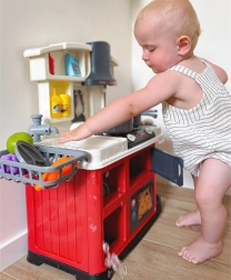 WOOPIE interaktív XL gyerekkonyha gőzzel és folyó vízzel