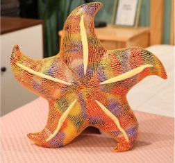 Sárga plüss tengeri csillag párna 20 cm