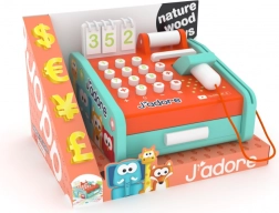 Fából készült pénztárgép gyerekeknek