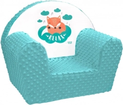 Minky gyerek fotel NEW BABY Róka, menta
