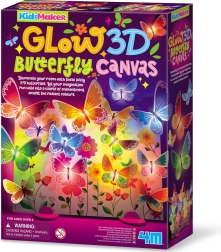 MAC TOYS 4M világító 3D pillangós vászon