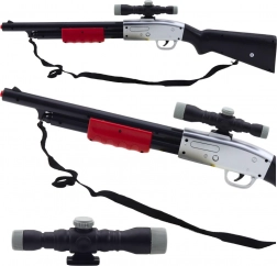 Gyerek játékpuska távcsővel és hangokkal