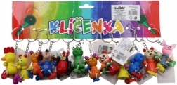 Fa állatfigura kulcstartó