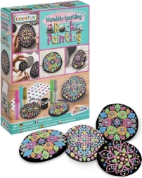 Kőfestés GRAFIX – mandalás csillogó díszítés