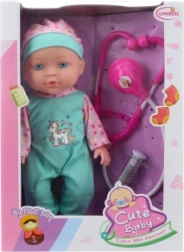 Baba 27 cm orvosi készlettel