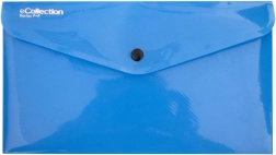 Patentgombos kék irattartó tasak