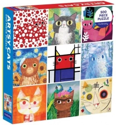 Művészi macskák puzzle