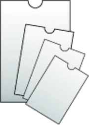 Átlátszó tok vonatjegyekhez