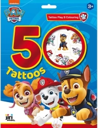 Tetoválókészlet PAW PATROL hősökkel, több mint 50 tetoválással