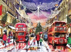 Puzzle Karácsonyi Regent Street XL 500 darab GIBSONS
