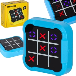 Zsebben hordható tic-tac-toe játék kék színben