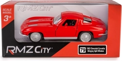 Fém modell Chevrolet Corvette Stingray 1963 Split Window 1:35 piros