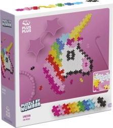 Plus Plus Puzzle számok alapján - Egyszarvú 250 db