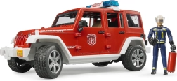 Piros tűzoltó Jeep Wrangler figurával és kiegészítőkkel