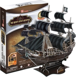 CubicFun 3D puzzle kalózhajó Queen Anne's Revenge – 180 darab