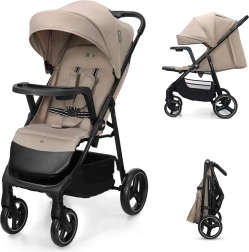 Kinderkraft Trig 3 sport babakocsi tálcával, stone beige