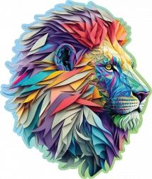 WOODEN CITY Modern oroszlán fa puzzle, 250 darab