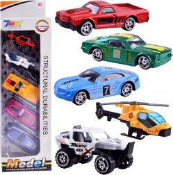 Gyerekautók és Helikopter Készlet