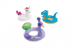 gyermek felfújható úszógumi állatka 86 × 58 cm (láma, egyszarvú, dinoszaurusz)