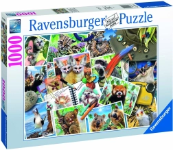 1000 darabos puzzle – Állatok úton RAVENSBURGER