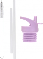 Kupak, kefe és szívószál a rozsdamentes palackhoz Virágoskert