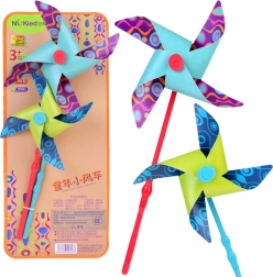 színes szélforgók 2 db – kültéri játék és kerti dekoráció