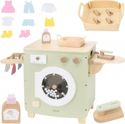 Fából készült mosógép tartozékokkal, PolarB by Viga