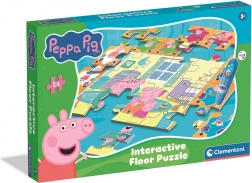 Interaktív padlórejtvény PEPPA PIG elektronikus tollal 70 × 100 cm