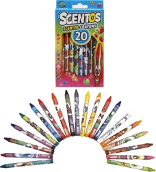 Illatos zsírkréták SCENTOS, 20 darabos készlet