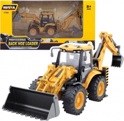 Fém teleszkópos rakodó Huina sárga 1:50