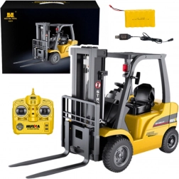 RC targoncamodel 1:10, fém, sárga