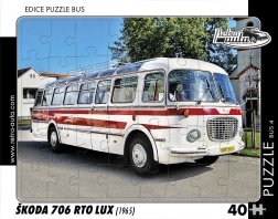 Retro puzzle Škoda 706 RTO LUX busz 40 darab