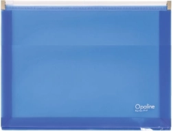 A4-es dokumentumtartó boríték cipzárral, kék