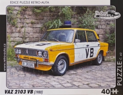 Retro autó puzzle VAZ 2103 VB (1980) – 40 darab