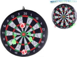 Tábla tépőzáras labdákkal és darts nyilakkal
