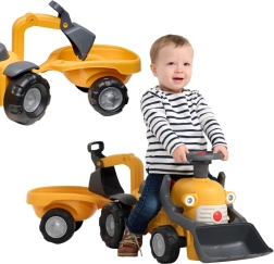 Falk lábbal hajtós markológép Marcel utánfutóval