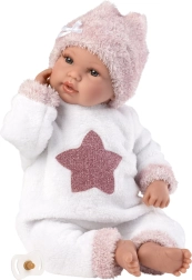 LLORENS New Born élethű beszélő baba puha testtel 36 cm