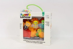 TOMY Lamaze csörgők kézre és lábra (zokni- és csuklópánt szett)