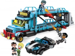 Qman Police Battle Force kamionos támadás építőkészlet