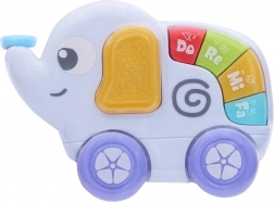 Interaktív elefánt minizongorával, fény- és hangeffektekkel