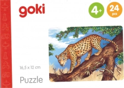 Goki fa puzzle Afrikai állatok – jaguár, 24 darab