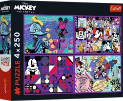 Puzzle 4×250 darab MICKEY MOUSE