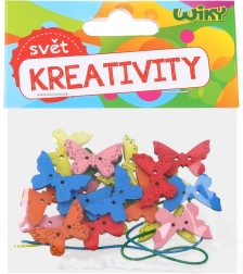 Kreatív fa pillangó készlet zsinórral