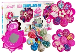 DIY ékszerkészítő készlet Összecsukható doboz tükörrel