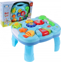 Gyerek oktató asztalka – tengeri állatok fénnyel és zenével