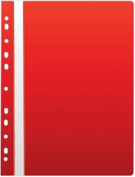 A4 gyorslefűző eurofűzéssel, PP, piros