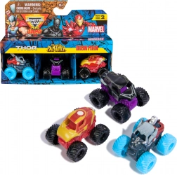 Mini Jams MARVEL Thor, Fekete Párduc és Vasember 1:87 monster truck készlet