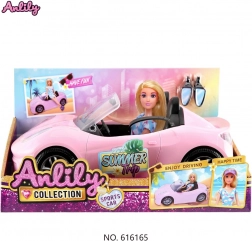 Marta baba autóval és kiegészítőkkel